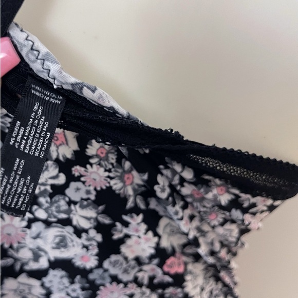 90s Y2k XOXO Floral LaceTrim Nightgown Babydoll Dress Fairycore Cottagecore Boho - Picture 4 of 7